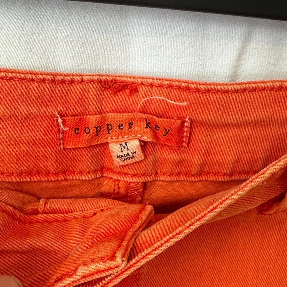 Copper Key Vibrant Orange Mini Skirt - Picture 2 of 4